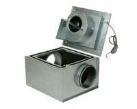 Rohrventilator schallisoliert, 230V, Baugröße 160, niedrige Bauh