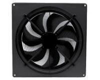 Axialventilator, mit quadr. Wandplatte, Baugröße 350, 230V, 1~.